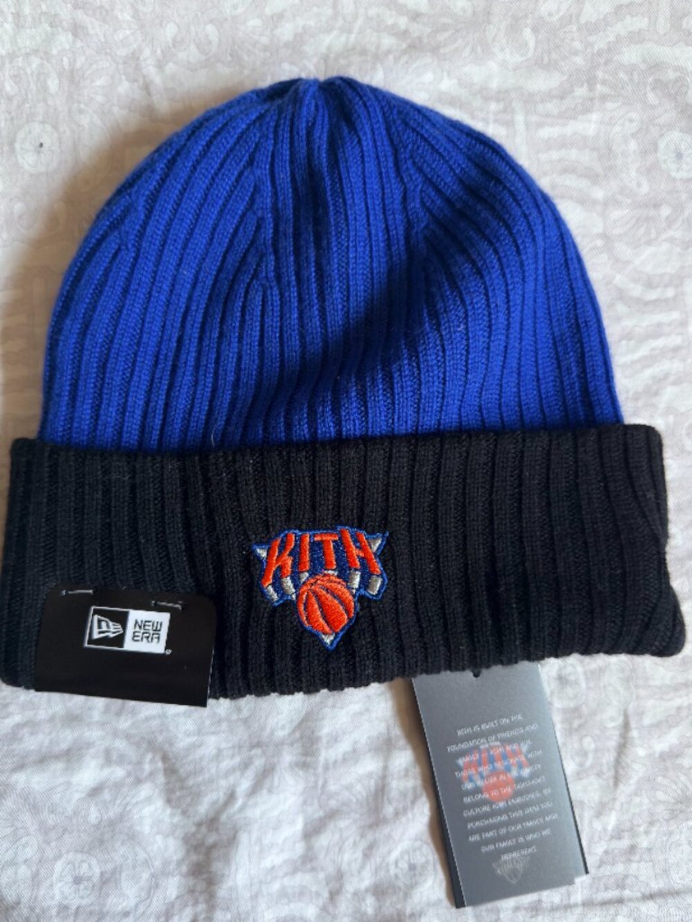 Kith for the New York Knicks Logo Beanie 2023 100% Merino Wool